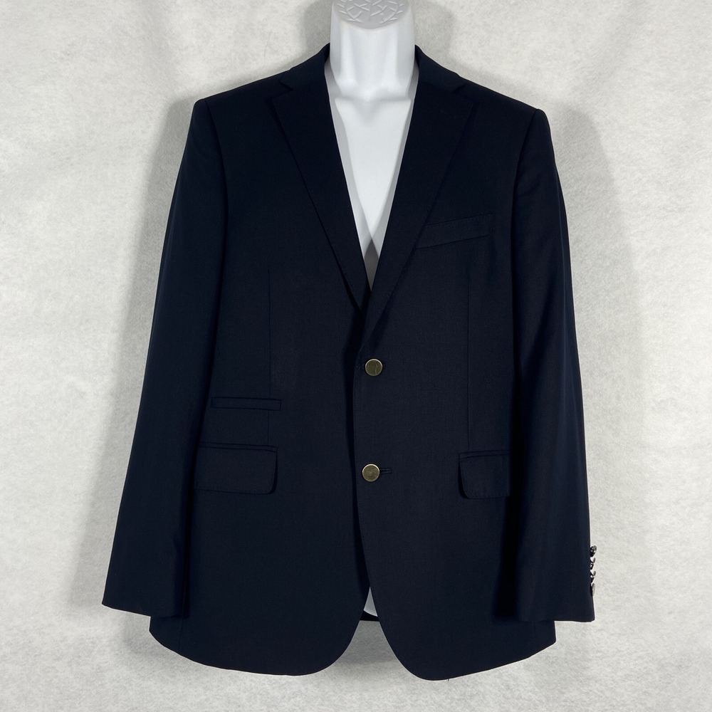 Savile Row Blazer Men's 40R Black Rivington Jacket Sport Coat